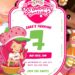 Strawberry Shortcake Birthday invitation