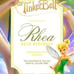 20+ Fairy-Tale Tinker Bell Birthday Invitation Templates – Free Canva Edit
