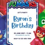 FREE 14+ PJ Masks Canva Birthday Invitation Templates (2026) + Fun Party Activities for Kids