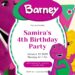 Free Editable Barney and Friends Birthday Invitation