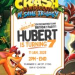 20+ Crash Bandicoot Canva Birthday Invitation Templates