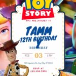 14+ Woody Toy Story Canva Birthday Invitation Templates