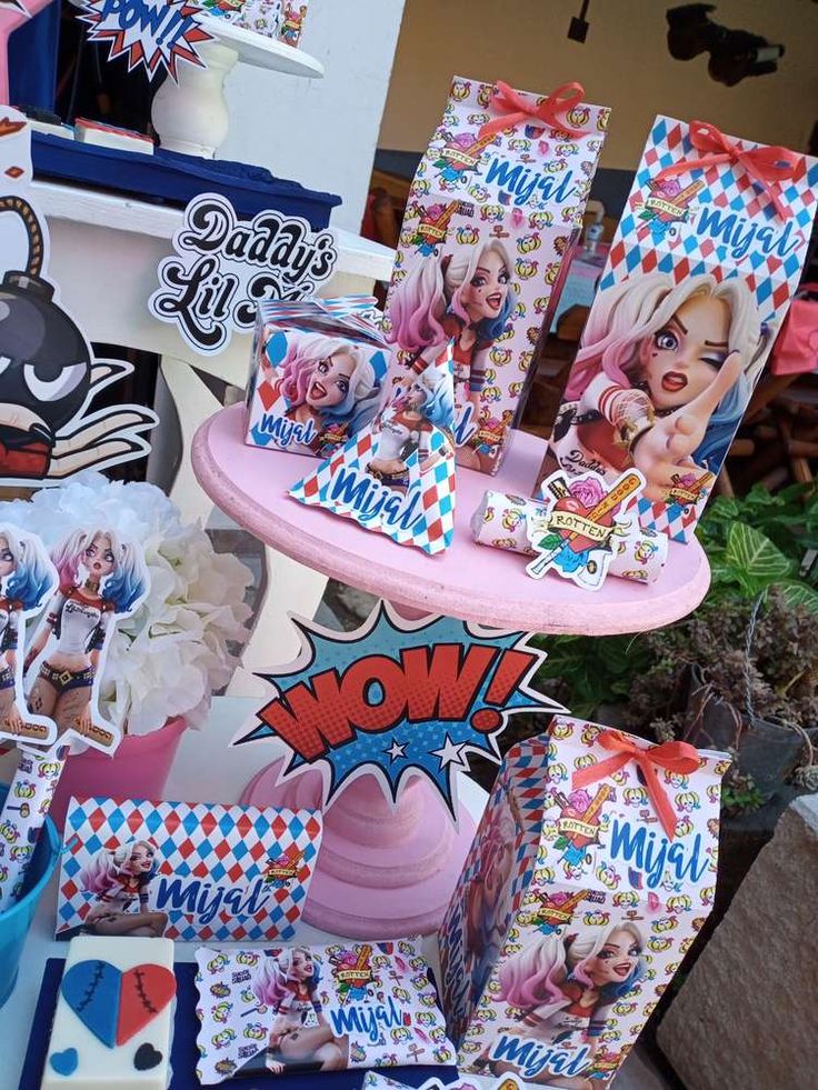 harley quinn and joker birthday party ideas1