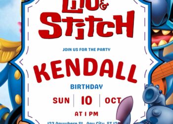 Lilo & Stitch Birthday Invitation