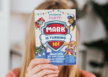 (Free Editable PDF) PAW Patrol In Action Birthday Invitation Templates