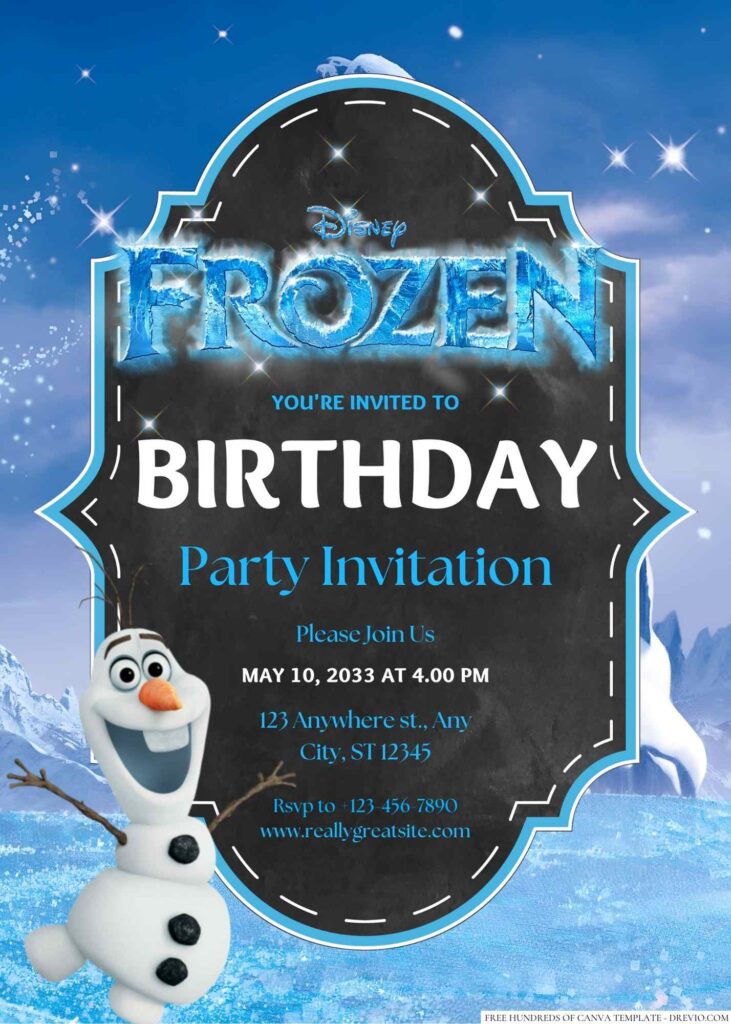 Frozen Birthday Invitation