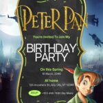 20+ Peter Pan Canva Birthday Invitation Templates (FREE Editable Designs 2026)