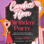 20+ Candace Flynn Canva Birthday Invitation Templates
