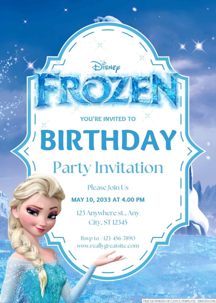 Frozen Birthday Invitation