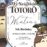 22+ My Neighbor Totoro Canva Birthday Invitation Templates