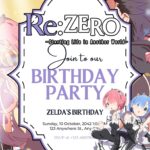 22+ ReZero Canva Birthday Invitation Templates