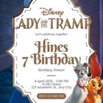 16+ Lady and the Tramp Canva Birthday Invitation Templates