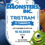 16+ Monsters, Inc. Canva Birthday Invitation Templates
