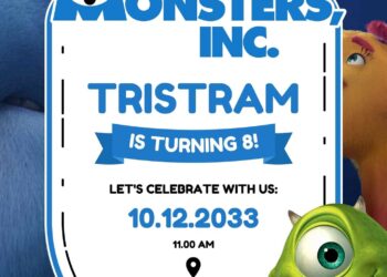Monsters, Inc. Birthday Invitation