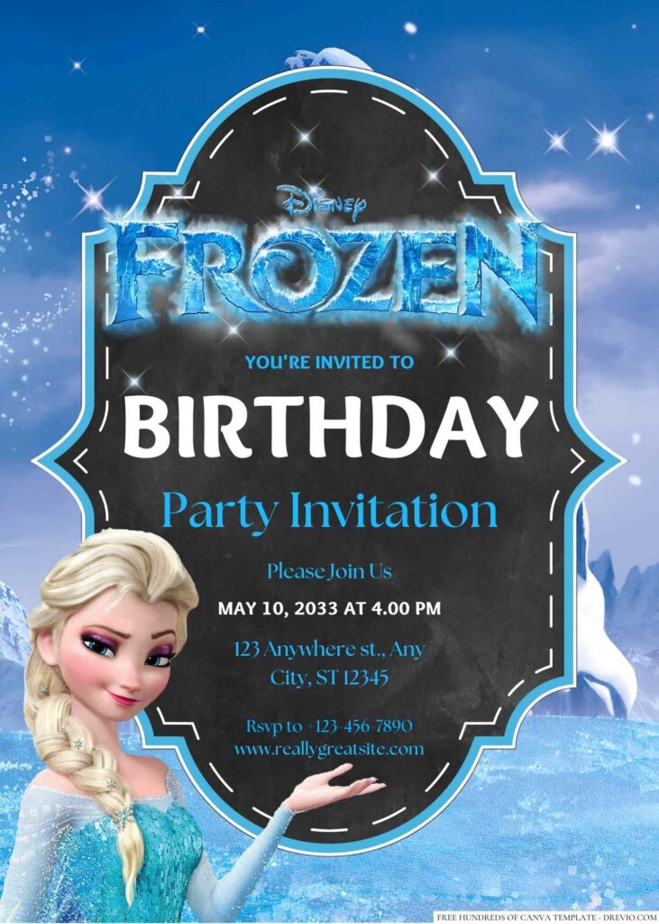 Frozen Birthday Invitation