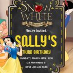 14+ Snow White and the Seven Dwarfs Canva Birthday Invitation Templates