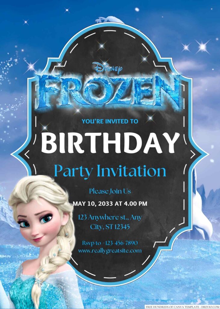 Frozen Birthday Invitation