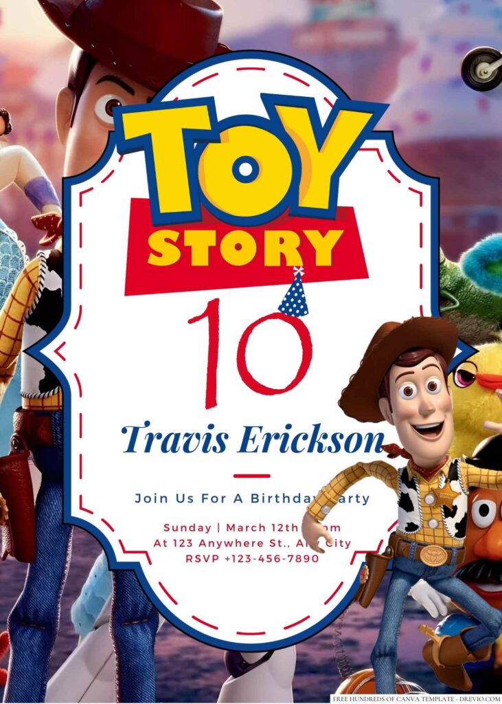 Toy Story Birthday Invitation
