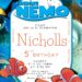 Finding Nemo Birthday Invitation