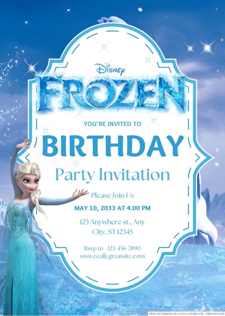 Frozen Birthday Invitation