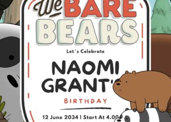 We Bare Bears Birthday Invitation