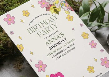 (Free Editable PDF) Magical Floral My Little Pony Birthday Invitation Templates