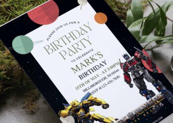 (Free Editable PDF) Transformers The Rise Of The Beast Birthday Invitation Templates