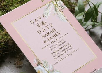 (Free Editable PDF) Charming Pastel Sakura Wedding Invitation Templates