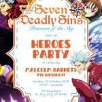 22+ The Seven Deadly Sins Canva Birthday Invitation Templates