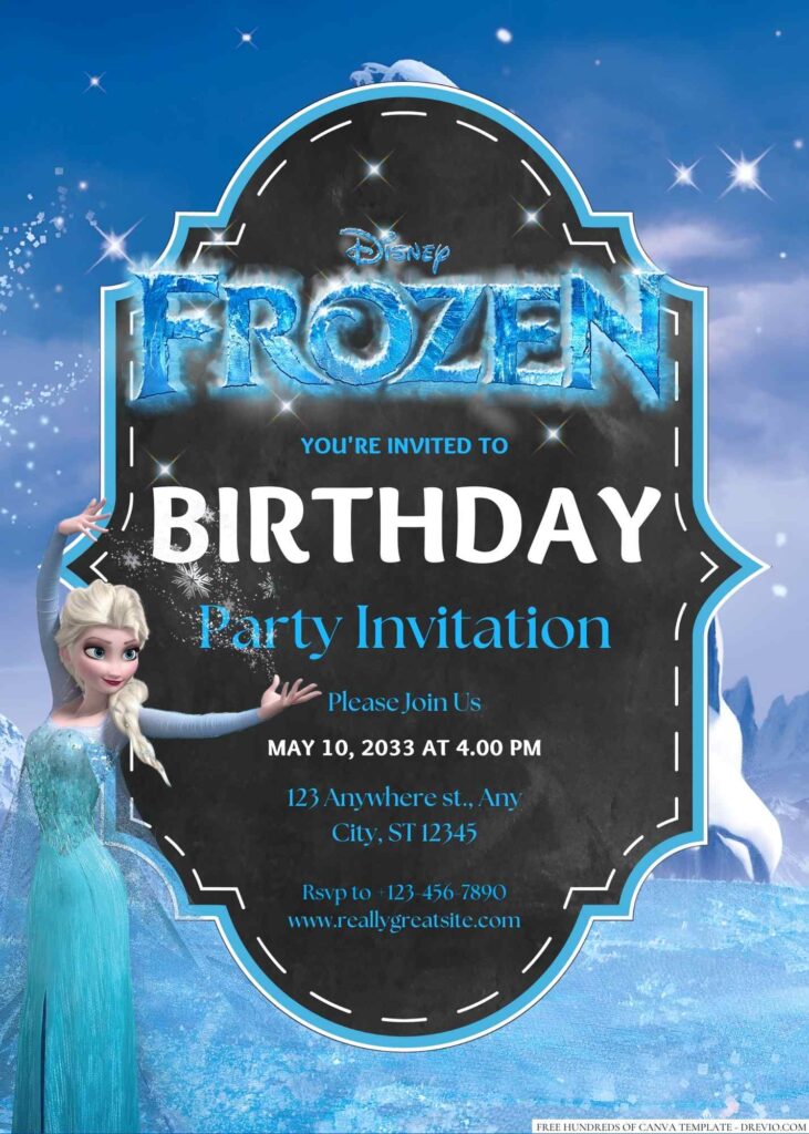 Frozen Birthday Invitation