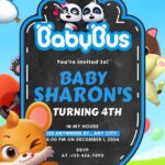 16+ FREE BabyBus Canva Birthday Invitation Templates (Editable & Printable) 2026
