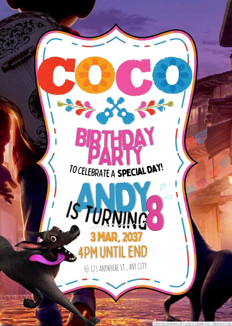 Coco Birthday Invitation