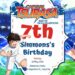 Captain Tsubatsa Birthday Invitation