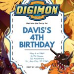 Best 20+ Digimon Birthday Invitation Templates You Can Edit for Free in Canva
