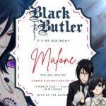 18+ Black Butler Canva Birthday Invitation Templates