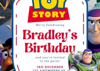 Toy Story Birthday Invitation