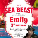 18+ The Sea Beast Canva Birthday Invitation Templates
