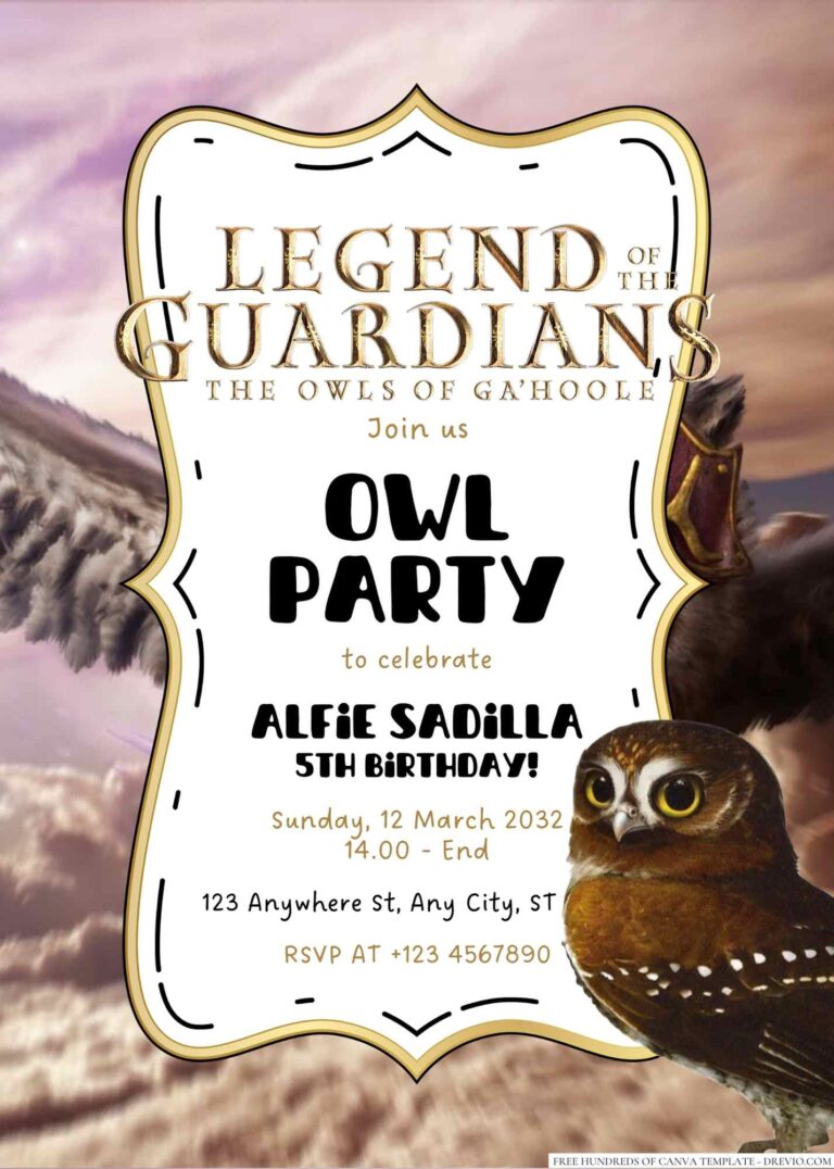 Legend of the Guardians: The Owls of Ga'Hoole Birthday Invitation