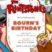 Barney Rubble Birthday Invitation