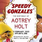 16+ Speedy Gonzales Canva Birthday Invitation Templates