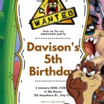 18+ Tazmanian Devil Canva Birthday Invitation Templates