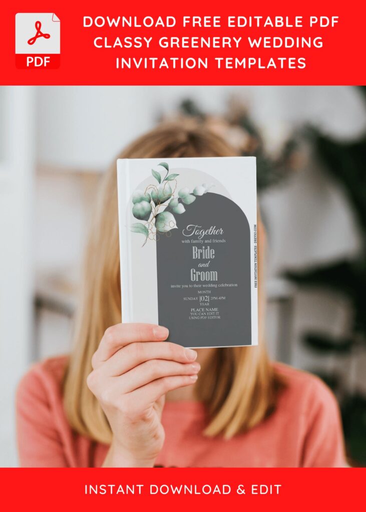 Eucalyptus Border Invitation