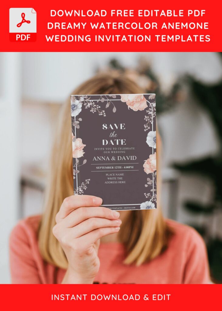 Anemone Floral Invitation