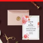 (Free Editable PDF) Watercolor Autumn Garden Wedding Invitation Templates