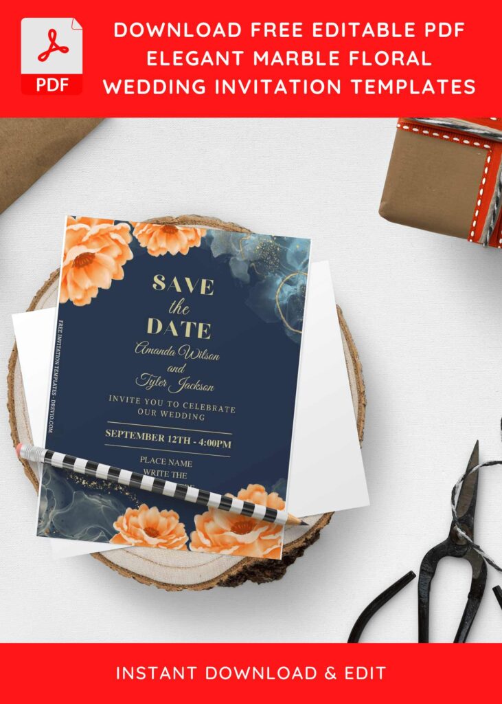 Floral Wedding Invitation Templates