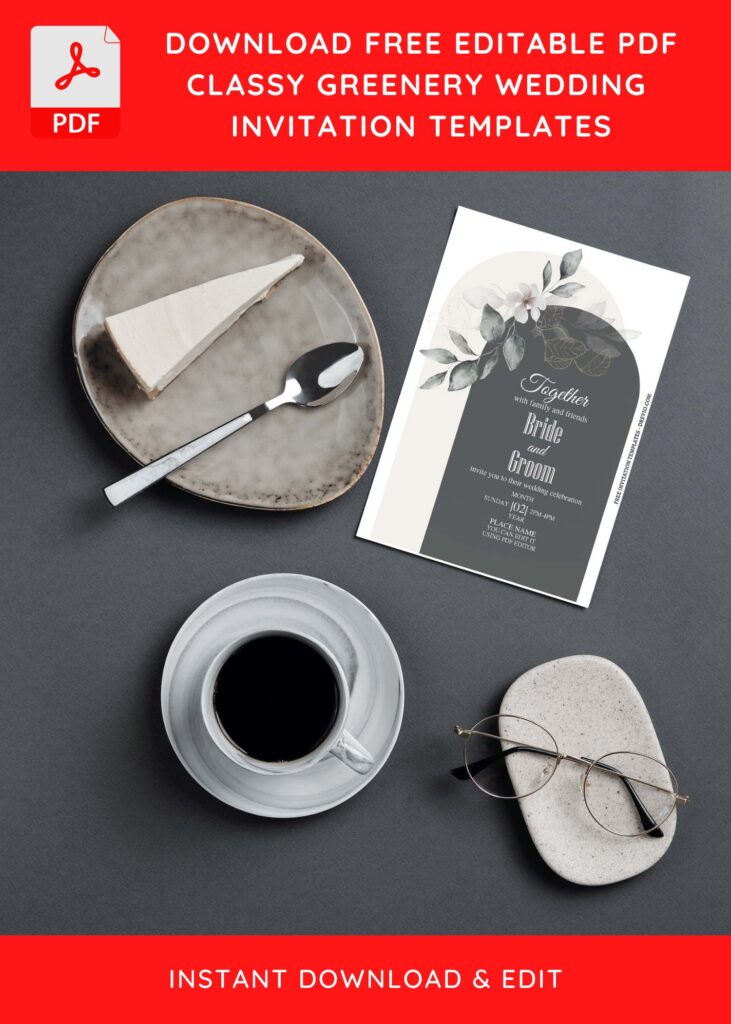 Aesthetic Greenery Eucalyptus Invitation