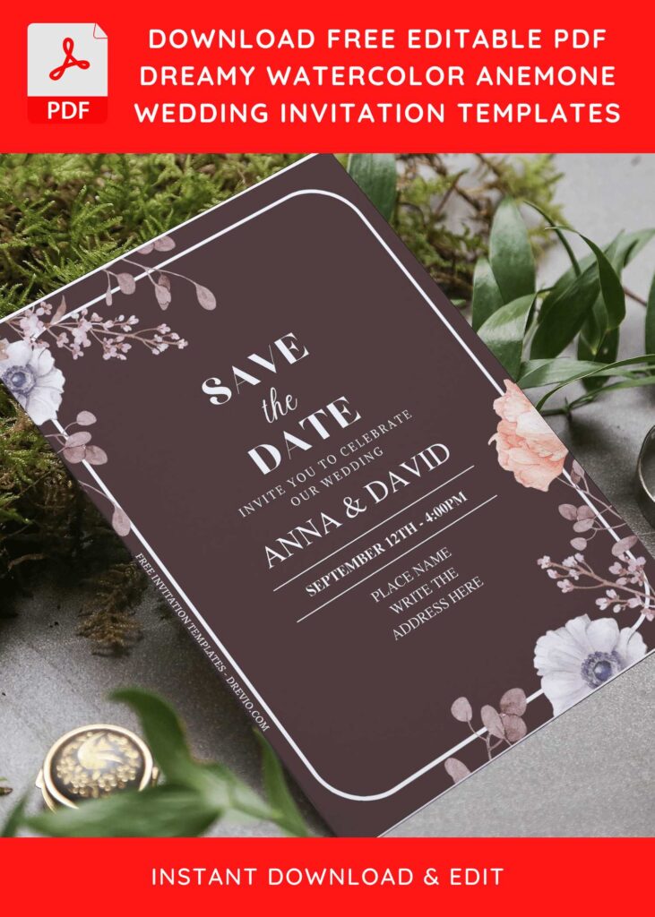 Classic Vintage Floral Invitation