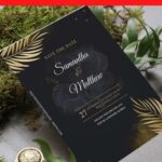 (Free Editable PDF) Floral And Greenery Elegance Wedding Invitation Templates