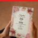 (Free Editable PDF) Vintage Marble Gold And Floral Wedding Invitation Templates I