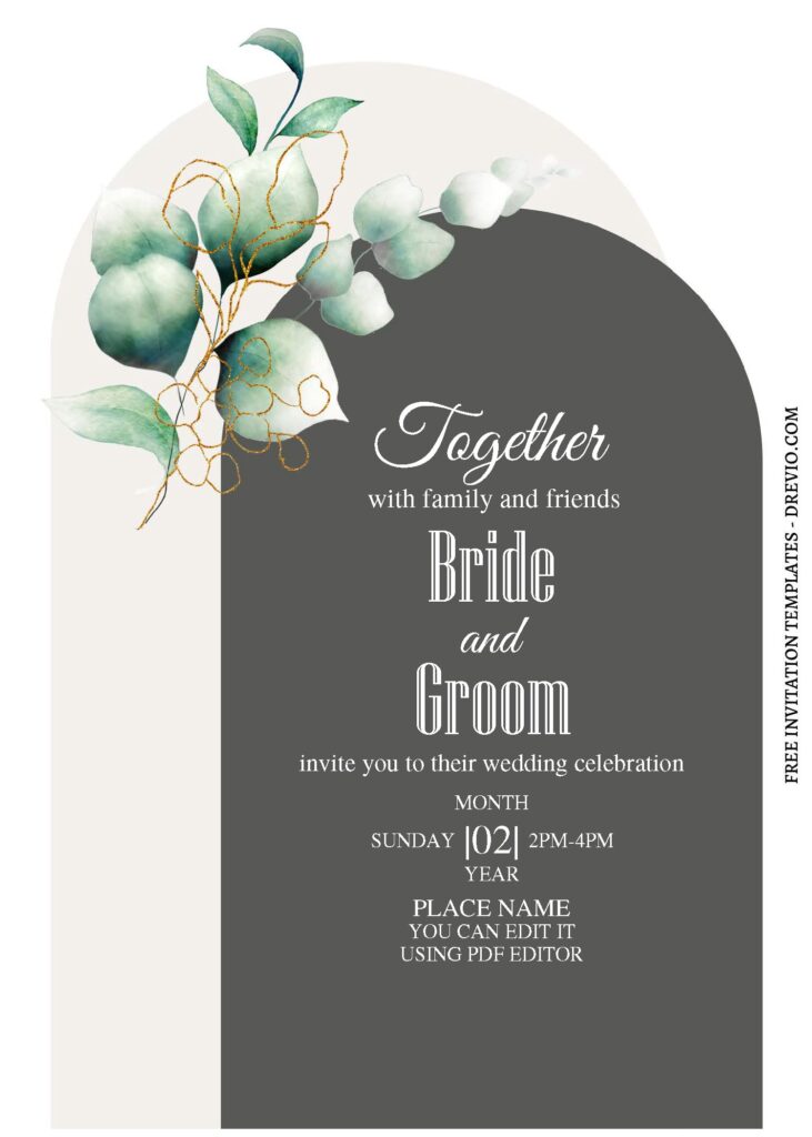 Gorgeous Eucalyptus Invitation
